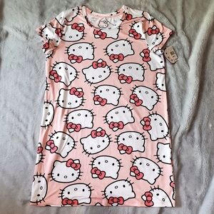 Hello Kitty Y2K Sleepwear Pink Dress Gown Size Medium NWT